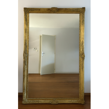 Grand miroir doré