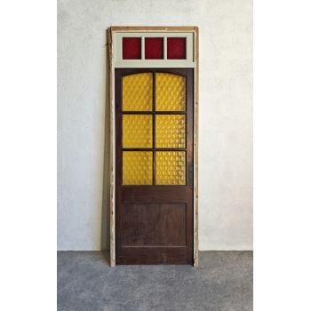 Porte ancienne vitr&eacute;e