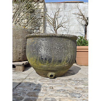 Ponne en terre cuite noire 