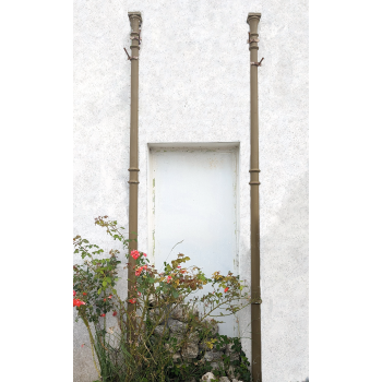 Paire de colonnes en fonte