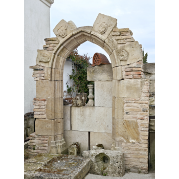 Neo-Romanesque door surround