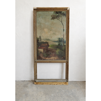 Trumeau peinture sur toile
