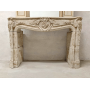 Louis XV stone fireplace