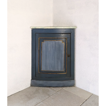 Blue wooden corner