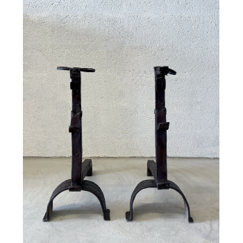 Pair of andirons