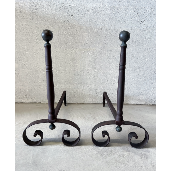 Pair of andirons