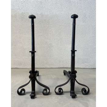 Pair of andirons