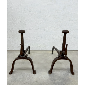 Pair of andirons