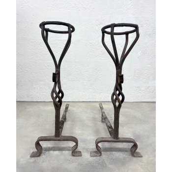 Pair of andirons