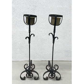 Pair of andirons