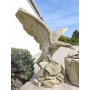 Sculpture d'aigle en pierre reconstituée