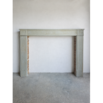 Chemin&eacute;e Directoire en pierre marbri&egrave;re