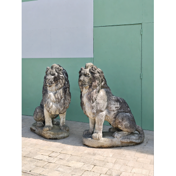 Paire de lions 