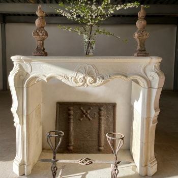 Chemin&eacute;e basse Louis XV