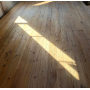 Plancher ancien posé