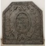 Plaque de fonte à décor de blason