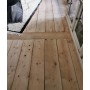 Plancher poncé en sapin fin 19ème