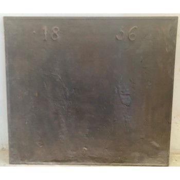 Plaque de fonte datée 1856