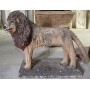 Statue lion en ciment