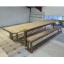 Table de ferme + bancs