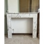 Cheminée en marbre blanc LXVI