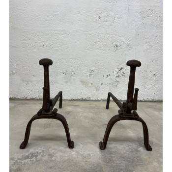 Paire de chenêts