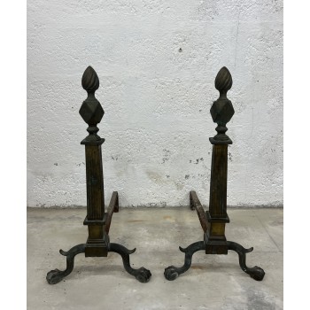 Paire de chenêts