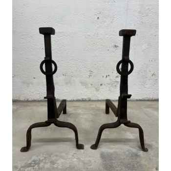 Paire de chenêts