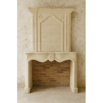 Regency fireplace with a trumeau